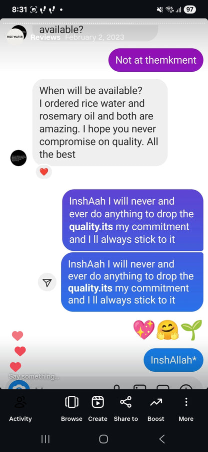 Rice Water Hair Growth Spray