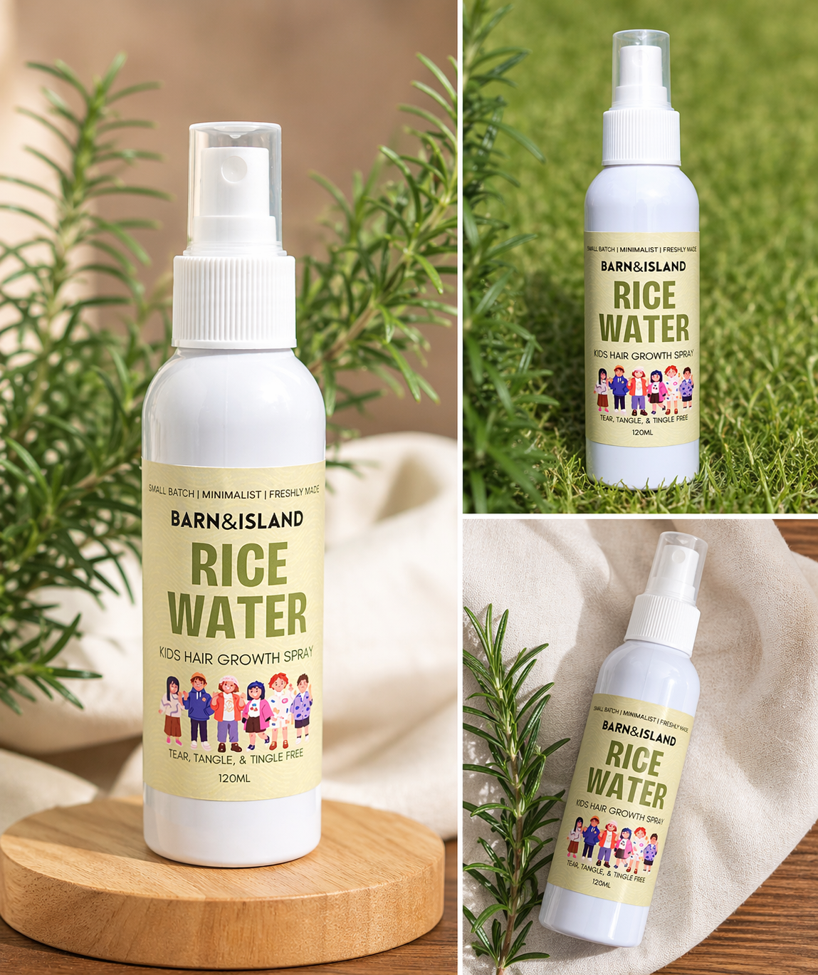 Kids Rice Water Hair Growth Spray