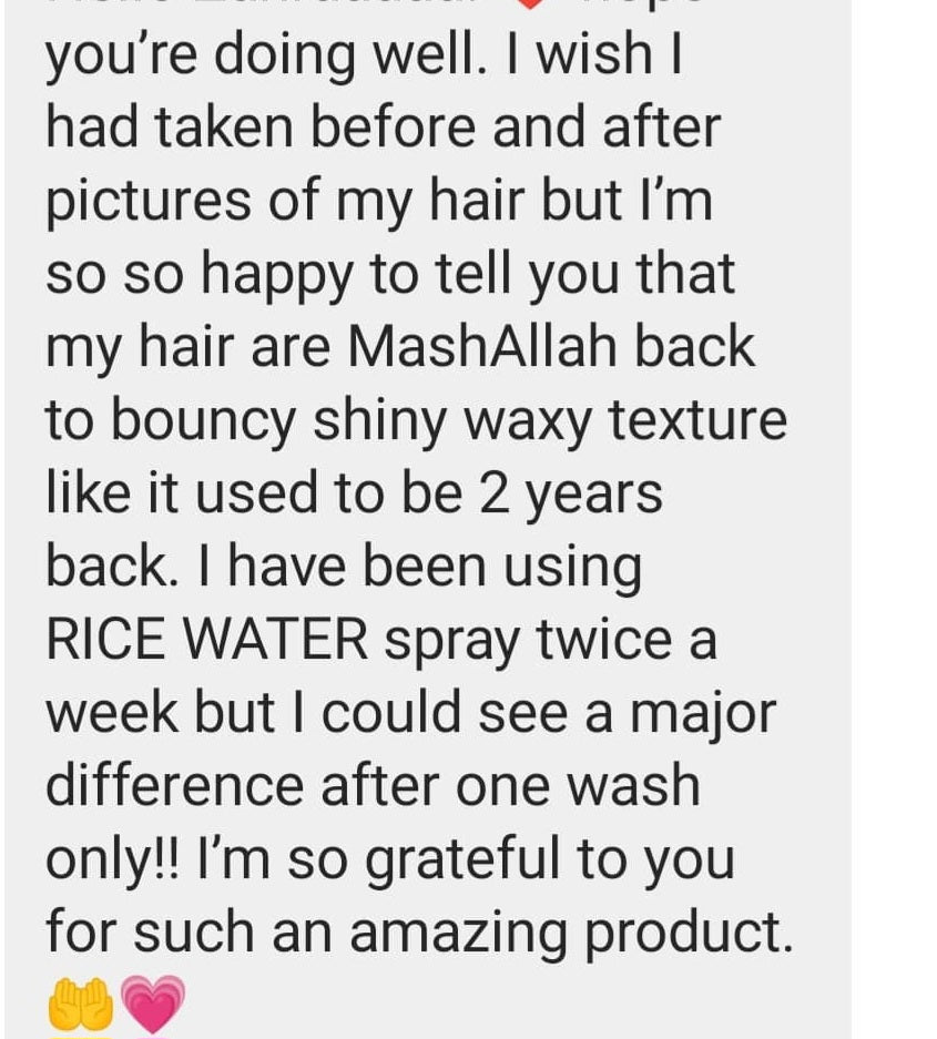 Rice Water Hair Growth Spray