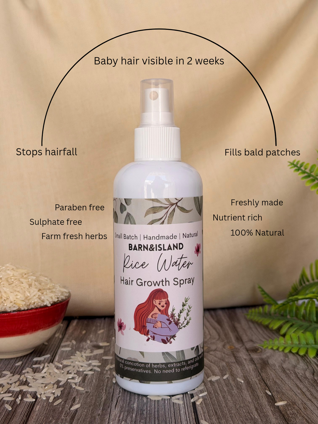 Rice Water Hair Growth Spray