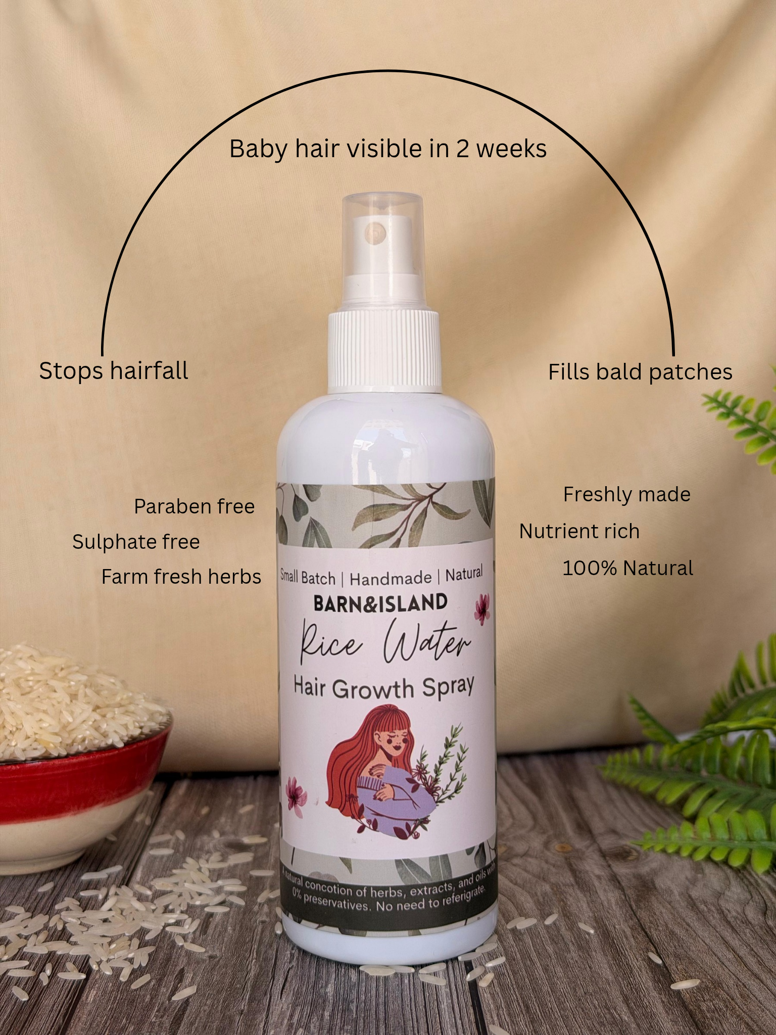 Rice Water Hair Growth Spray
